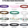 Crystal Reiki Healing Elastic Stretch Bracelet For Women men Gifts 4