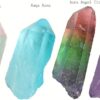 JIC Gem 4 pcsAngel Aura Polished Tumbled Stone For Crystal Reiki Healing And Home Decor 2